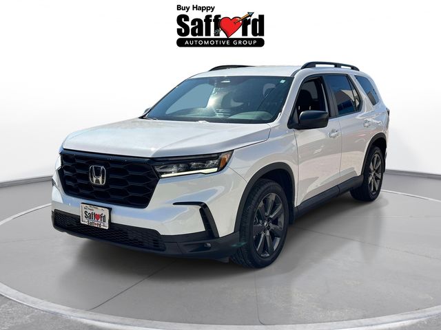 Platinum White Pearl 2023 Honda Pilot Sport AWD SUV / Crossover All-Wheel Drive Automatic