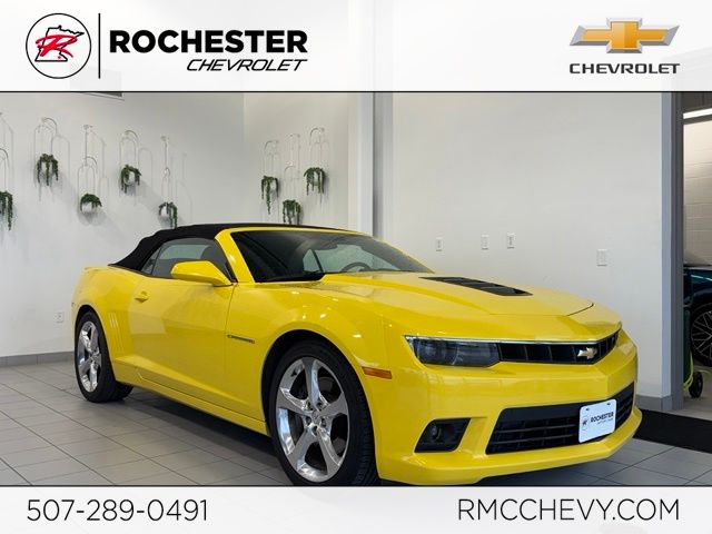 Bright Yellow 2015 Chevrolet Camaro Convertible Rear-Wheel Drive 6-Speed Automatic