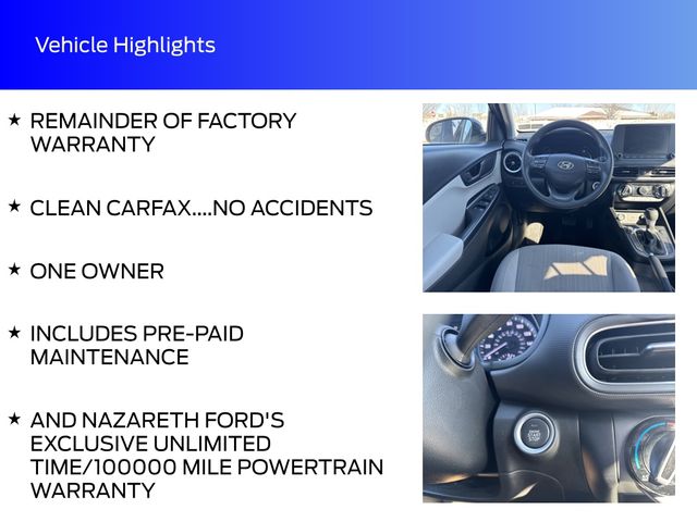 used 2023 Hyundai Kona car, priced at $17,119