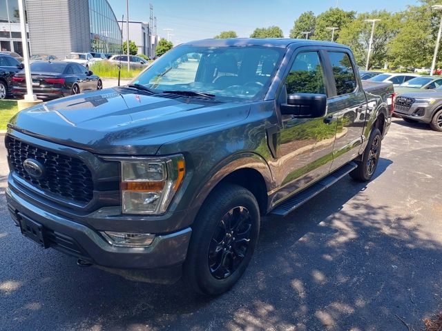 Gray Metallic 2022 Ford F-150 Pickup Truck Four-Wheel Drive Automatic