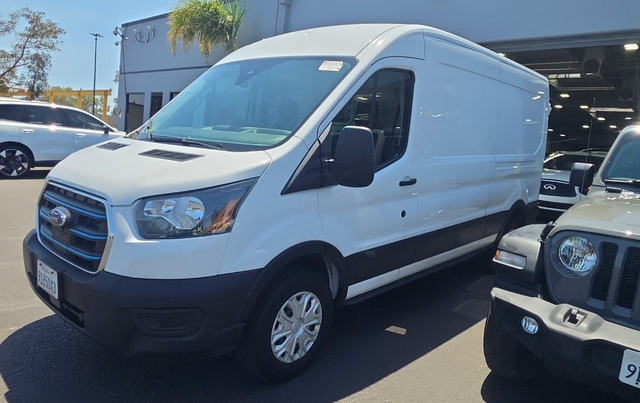 Oxford White 2023 Ford E-Transit Van Rear-Wheel Drive Automatic
