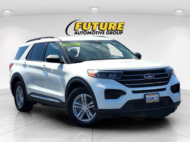 White Metallic 2024 Ford Explorer SUV / Crossover Rear-Wheel Drive Automatic