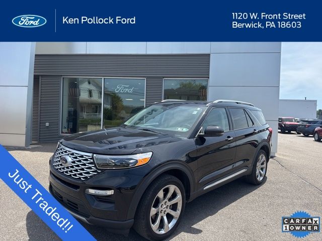 Agate Black Metallic 2020 Ford Explorer Platinum AWD SUV / Crossover All-Wheel Drive Automatic