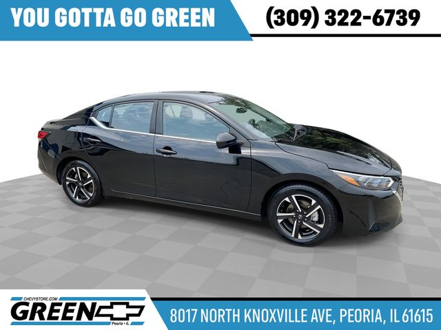 Super Black 2024 Nissan Sentra Sedan Front-Wheel Drive Continuously Variable Transmission