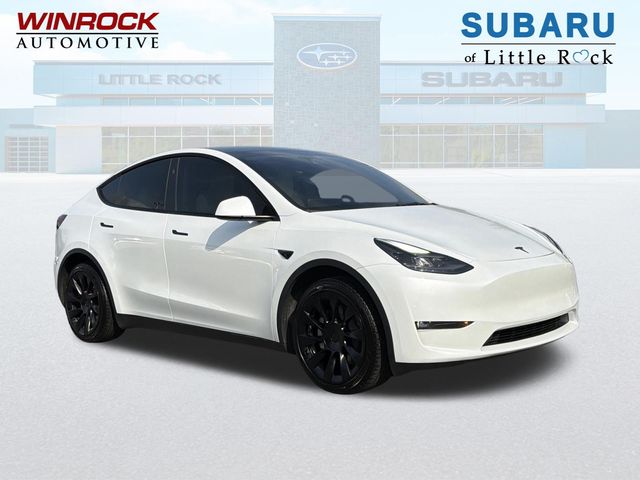 Pearl White Multi-Coat 2024 Tesla Model Y SUV / Crossover All-Wheel Drive 1-Speed Automatic