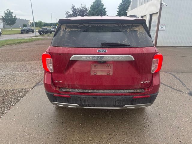 2021 Red Metallic Ford Explorer XLT 4X4 SUV