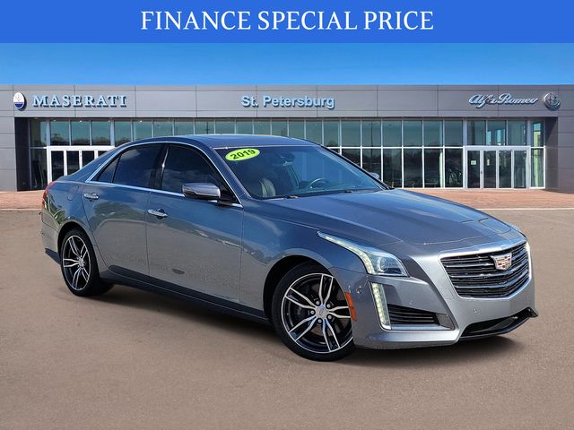 Gray (Satin Steel Metallic) 2019 Cadillac CTS Sedan Rear-Wheel Drive 8-Speed Automatic