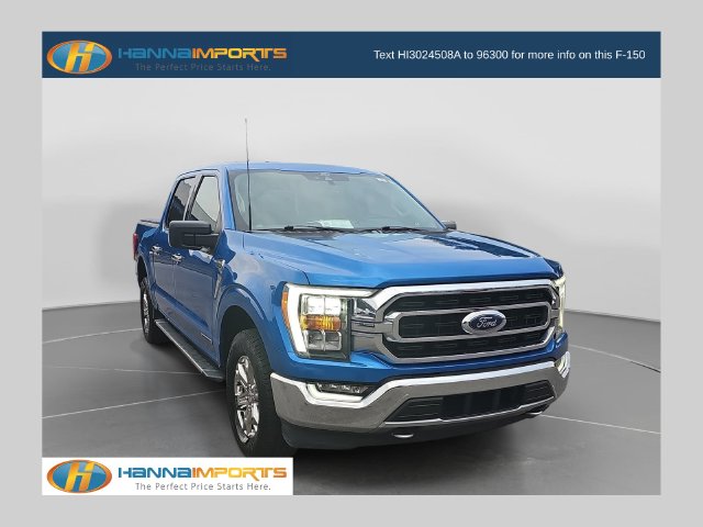 Velocity Blue Metallic 2021 Ford F-150 Pickup Truck Four-Wheel Drive Automatic