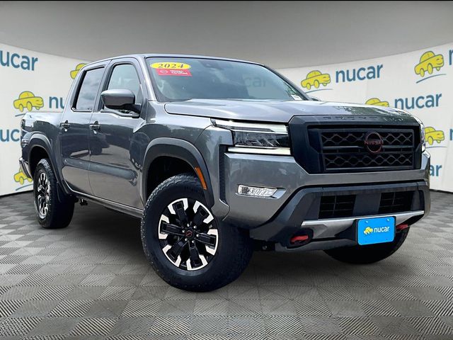 Gray (Gun Metallic) 2024 Nissan Frontier Pickup Truck Four-Wheel Drive 9-Speed Automatic Overdrive