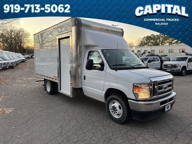 New 2025 White Ford 14FT BOX/SIDE DOOR image 2