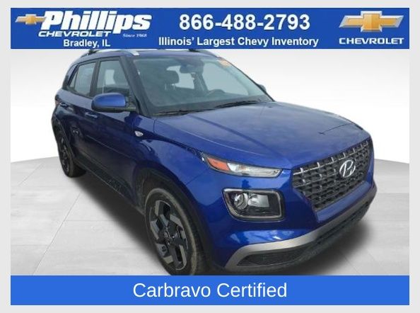 Intense Blue 2024 Hyundai Venue SUV / Crossover Front-Wheel Drive Continuously Variable Transmission