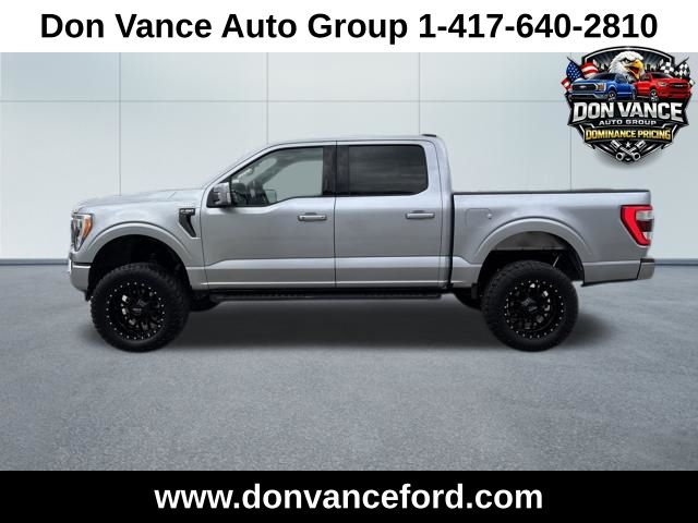 Iconic Silver Metallic 2022 Ford F-150 Lariat SuperCrew 4WD Pickup Truck Four-Wheel Drive Automatic
