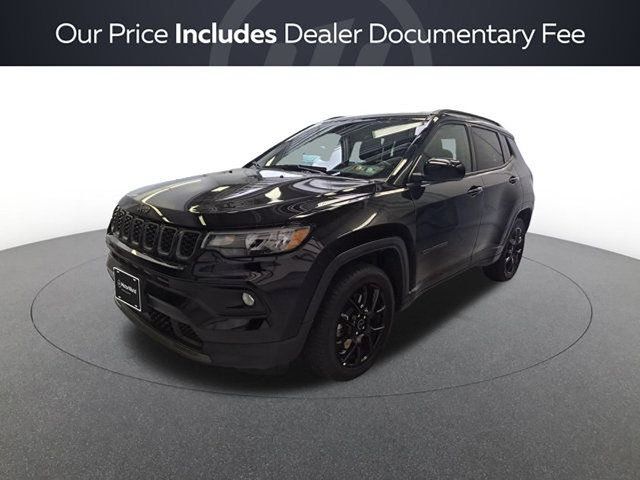 Diamond Black Crystal Pearlcoat 2025 Jeep Compass SUV / Crossover Four-Wheel Drive 8-Speed Automatic