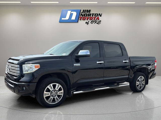 Attitude Black Metallic 2014 Toyota Tundra Platinum CrewMax 5.7L FFV 4WD Pickup Truck Four-Wheel Drive 6-Speed Automatic Overdrive