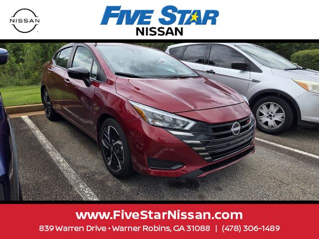 Red (Scarlet) 2025 Nissan Versa Sedan Front-Wheel Drive Continuously Variable Transmission