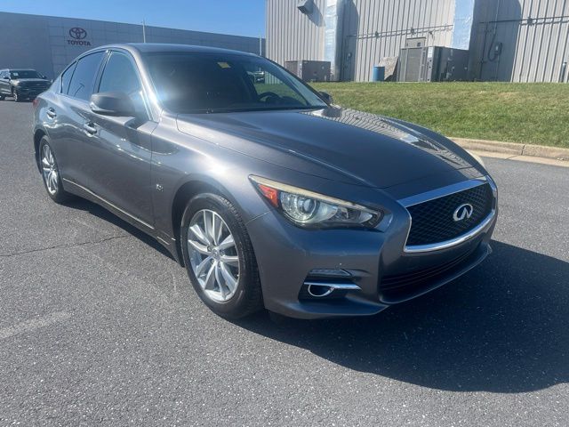 Gray (Graphite Shadow) 2017 INFINITI Q50 Sedan All-Wheel Drive 7-Speed Automatic