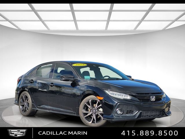 Black 2019 Honda Civic Hatchback Sport Touring FWD Hatchback Front-Wheel Drive Continuously Variable Transmission