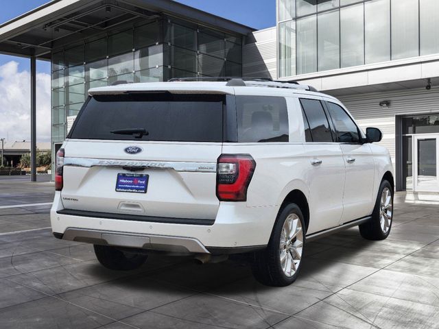 2018 White Platinum Metallic Tri-Coat Ford Expedition Max Limited RWD SUV