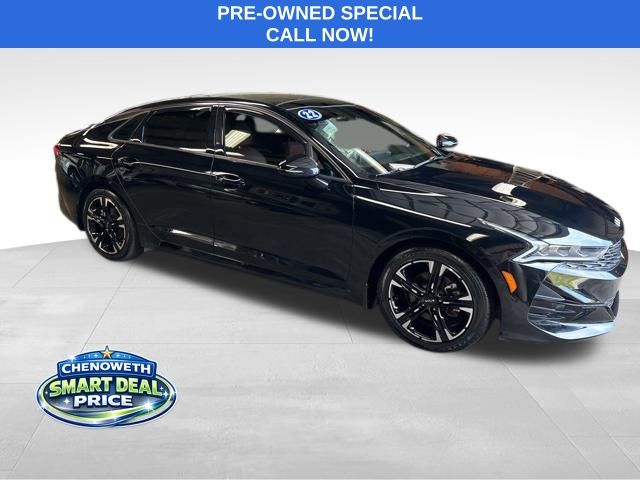 Ebony Black 2022 Kia K5 GT-Line FWD Sedan Front-Wheel Drive 8-Speed Automatic
