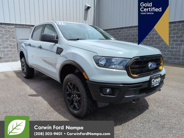Cactus Gray 2022 Ford Ranger Pickup Truck Four-Wheel Drive Automatic