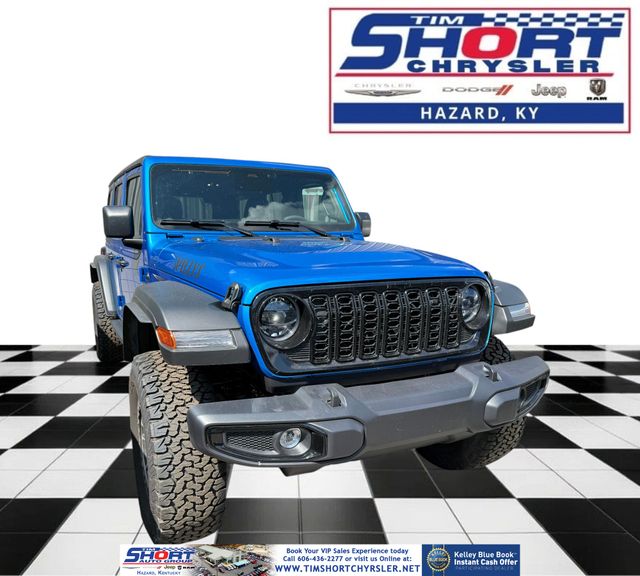 Hydro Blue Pearl Coat 2026 Jeep Wrangler SUV / Crossover Four-Wheel Drive 8-Speed Automatic