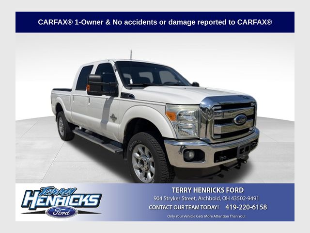 White Platinum Clearcoat Metallic 2011 Ford F-350 Super Duty Pickup Truck Four-Wheel Drive 6-Speed Automatic Overdrive