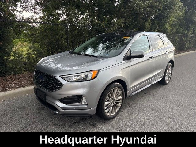 Iconic Silver Metallic 2022 Ford Edge SUV / Crossover All-Wheel Drive 8-Speed Automatic