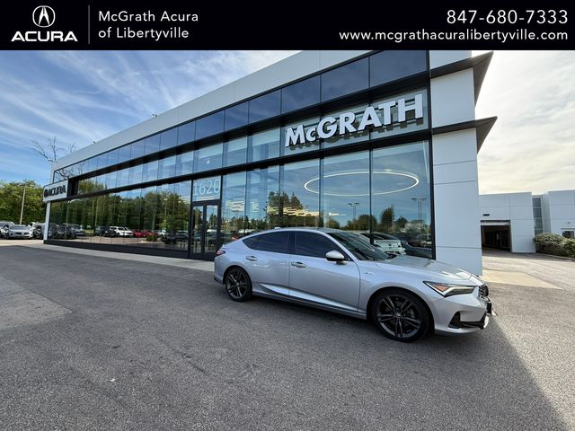 Lunar Silver Metallic 2023 Acura Integra FWD with A-SPEC Package Sedan Front-Wheel Drive Continuously Variable Transmission