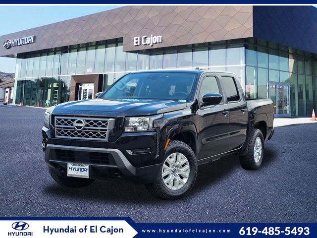 Super Black 2023 Nissan Frontier SV Crew Cab 4WD Pickup Truck Four-Wheel Drive 9-Speed Automatic