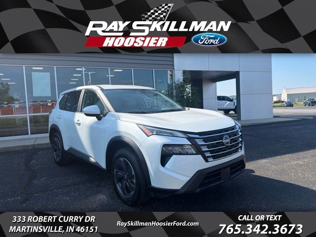 White Pearl 2024 Nissan Rogue SUV / Crossover Front-Wheel Drive Continuously Variable Transmission