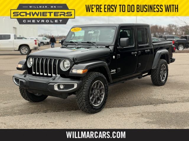 Black Clearcoat 2023 Jeep Gladiator Overland Crew Cab 4WD Pickup Truck Four-Wheel Drive 8-Speed Automatic