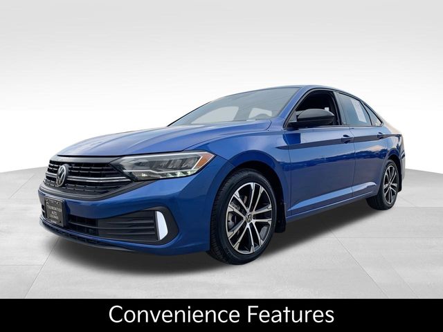 Rising Blue Metallic 2023 Volkswagen Jetta Sedan Front-Wheel Drive 8-Speed Automatic