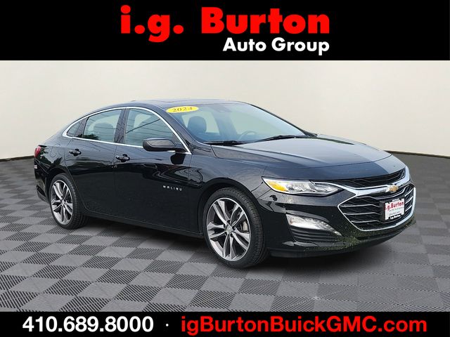 Mosaic Black Metallic 2024 Chevrolet Malibu Sedan Front-Wheel Drive Continuously Variable Transmission