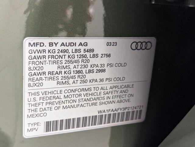 used 2023 Audi Q5 car, priced at $36,981