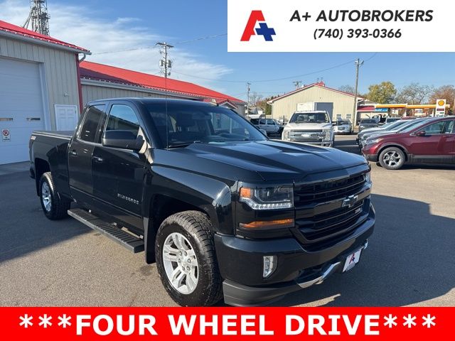 Black 2017 Chevrolet Silverado 1500 LT Double Cab 4WD Pickup Truck Four-Wheel Drive 6-Speed Automatic Overdrive
