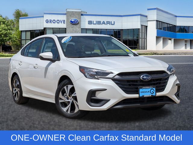 Crystal White Pearl 2025 Subaru Legacy Premium AWD Sedan All-Wheel Drive Continuously Variable Transmission
