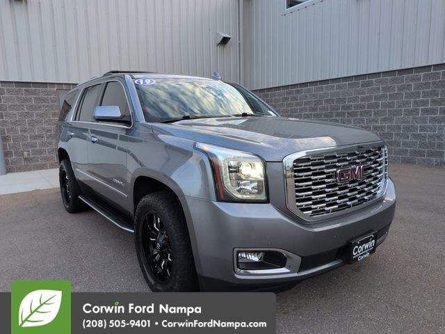 Gray (Satin Steel Metallic) 2019 GMC Yukon SUV / Crossover Four-Wheel Drive 