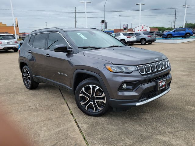 Gray (Granite Crystal Metallic Clearcoat) 2022 Jeep Compass Limited 4WD SUV / Crossover Four-Wheel Drive 9-Speed Automatic