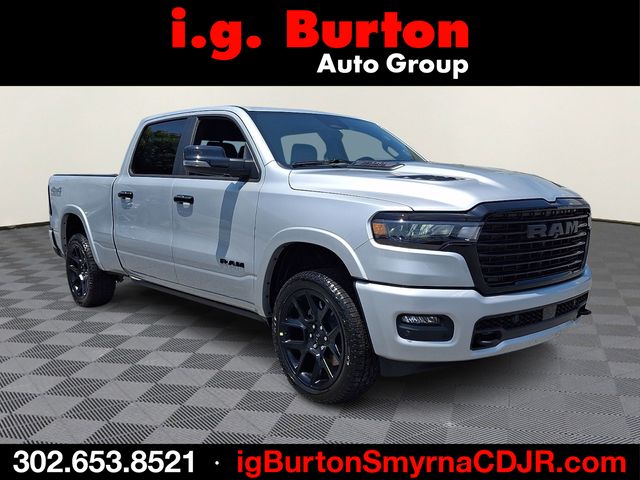 Silver 2026 RAM 1500 Pickup Truck Four-Wheel Drive 8-Speed Automatic