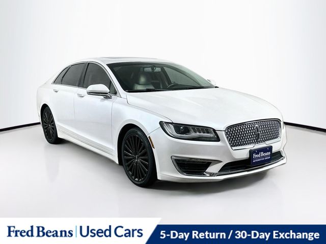 White Platinum Clearcoat Metallic 2017 Lincoln MKZ Sedan All-Wheel Drive 6-Speed Automatic