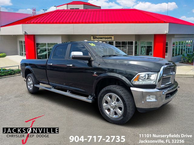 Black / Forest Green 2016 RAM 3500 Laramie Crew Cab LB 4WD Pickup Truck Four-Wheel Drive 6-Speed Automatic