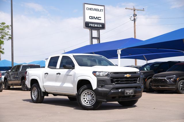 Summit White 2024 Chevrolet Colorado Work Truck Crew Cab 4WD Pickup Truck Four-Wheel Drive 8-Speed Automatic