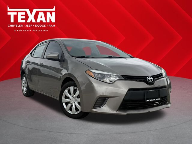 2015 Toyota Corolla LE Brown at Texan Dodge Chrysler Jeep Ram