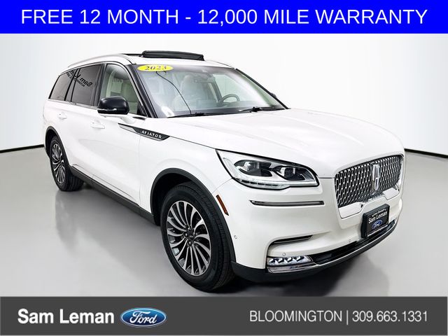 White Metallic 2023 Lincoln Aviator Reserve AWD SUV / Crossover All-Wheel Drive Automatic