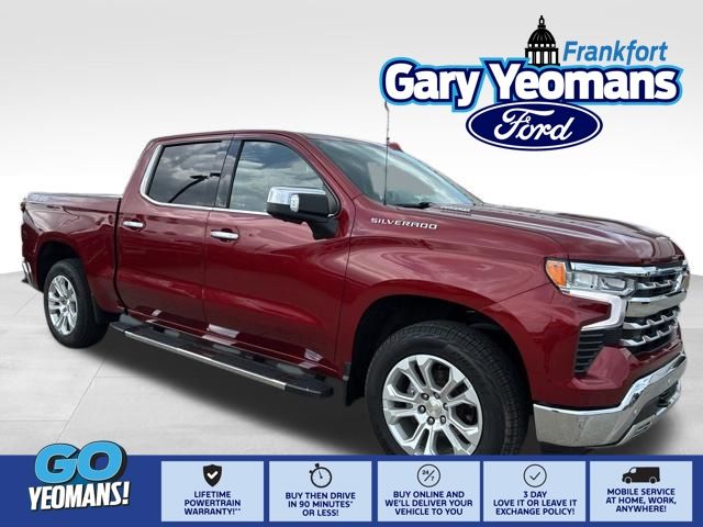 Cherry Red Tintcoat 2022 Chevrolet Silverado 1500 LTZ Crew Cab 4WD Pickup Truck Four-Wheel Drive Automatic