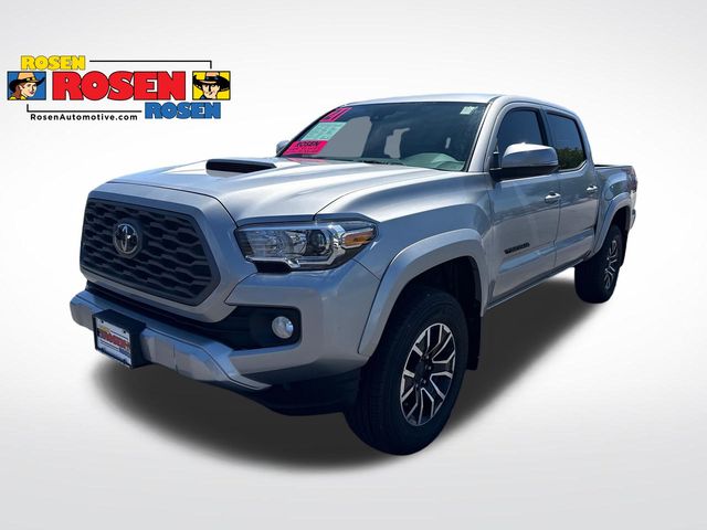 Silver Sky Metallic 2021 Toyota Tacoma Pickup Truck Four-Wheel Drive 6-Speed Automatic