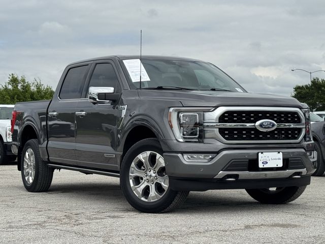 Gray Metallic 2022 Ford F-150 Platinum SuperCrew 4WD Pickup Truck Four-Wheel Drive Automatic