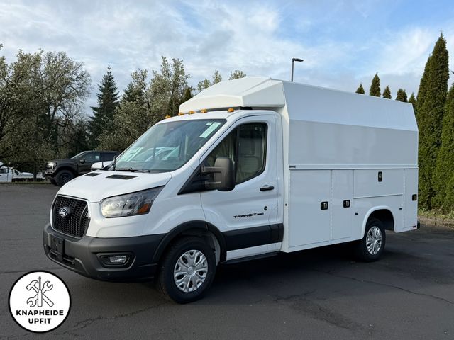 Oxford White 2026 Ford Transit Chassis 350 138 Cutaway RWD Van Rear-Wheel Drive