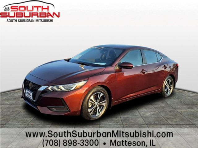 Rosewood Metallic 2022 Nissan Sentra SV FWD Sedan Front-Wheel Drive Continuously Variable Transmission