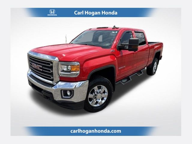 Cardinal Red 2017 GMC Sierra 2500HD Pickup Truck Four-Wheel Drive 6-Speed Automatic Overdrive